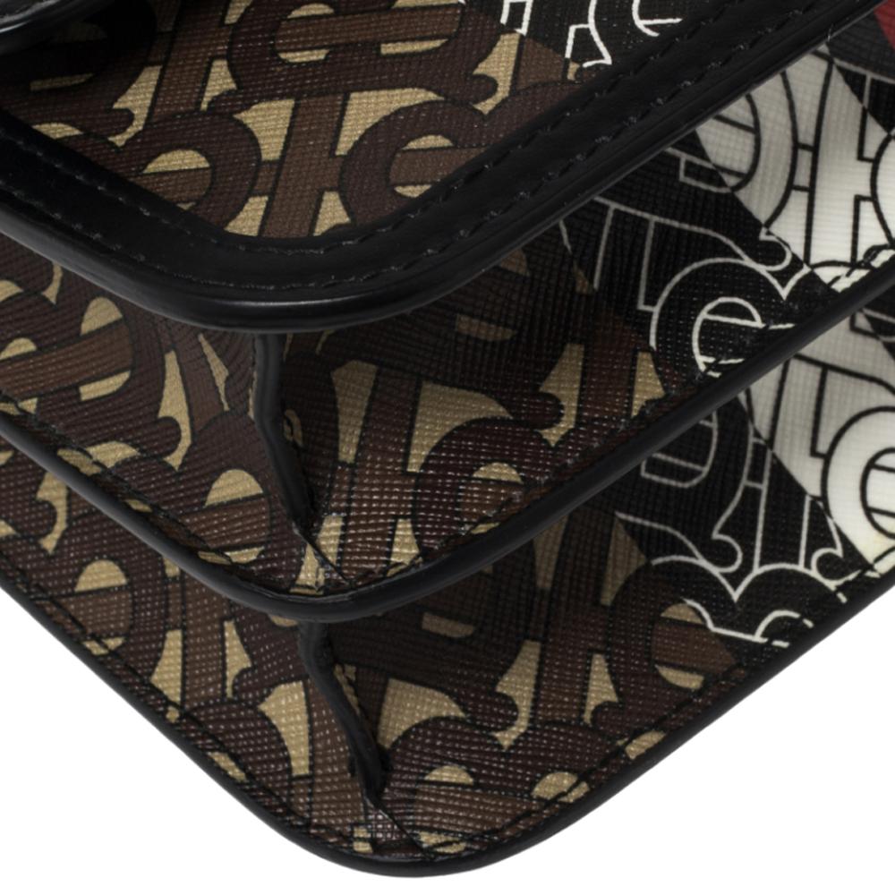 Burberry Multicolor TB-Print Coated Canvas and Leather Crossbody Bag 1
