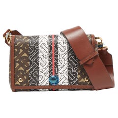 Burberry Multicolor TB Print Coated Canvas and Leather Hackberry Crossbody Bag