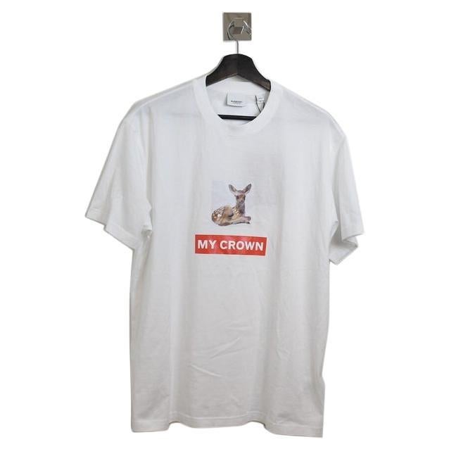 Burberry My Crown Bambie T Shirt White For Sale