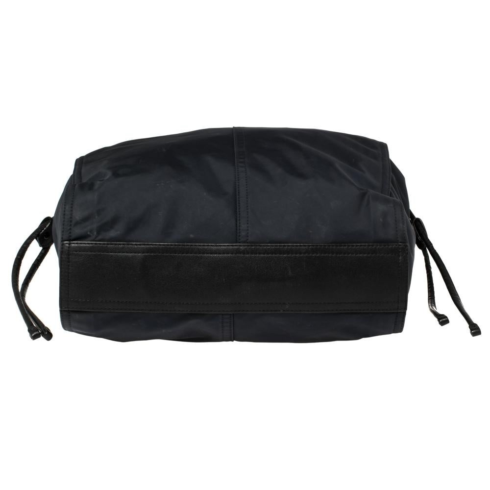 burberry buckleigh black nylon tote bag