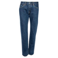 Burberry Marineblaue Jeans aus Denim mit geradem Ausschnitt, M