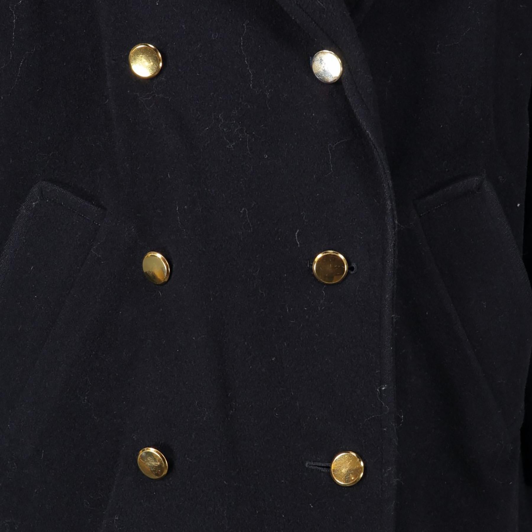 burberry wool coat navy