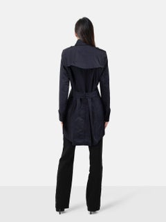 Burberry Navy Kensington Trench Coat Size L