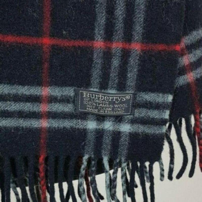 Burberry Navy Lambswool Classic Nova Check 871692 Scarf/Wrap 1