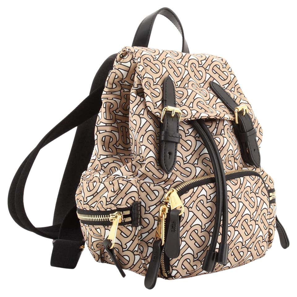 Burberry Rucksack Backpack Nylon With Leather Medium at 1stDibs