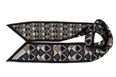 Bulgari New Geometric Silk Maxi Twilly