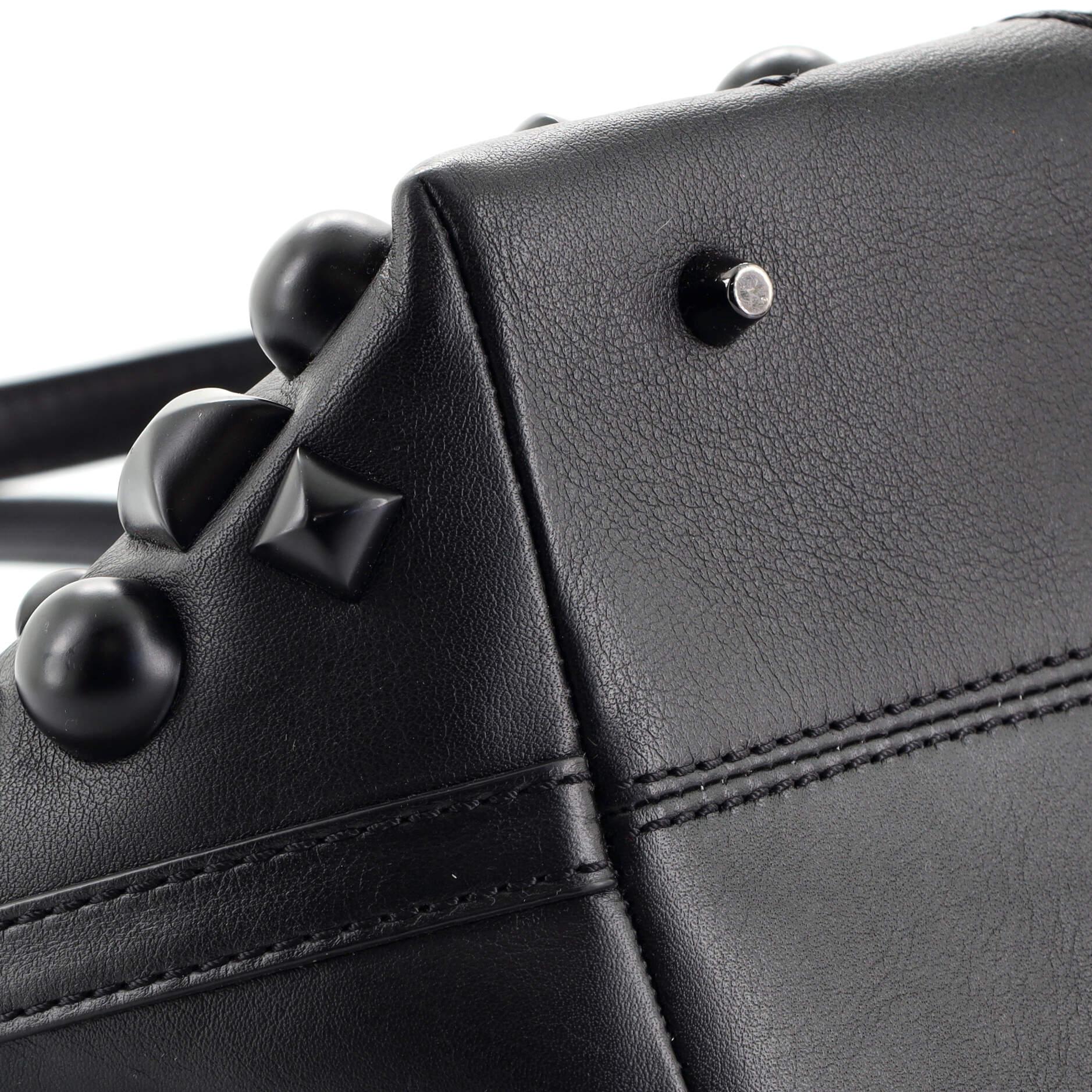 Burberry Nickie Tote Studded Leather Medium 2