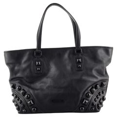 Burberry Nickie Tote Studded Leather Medium