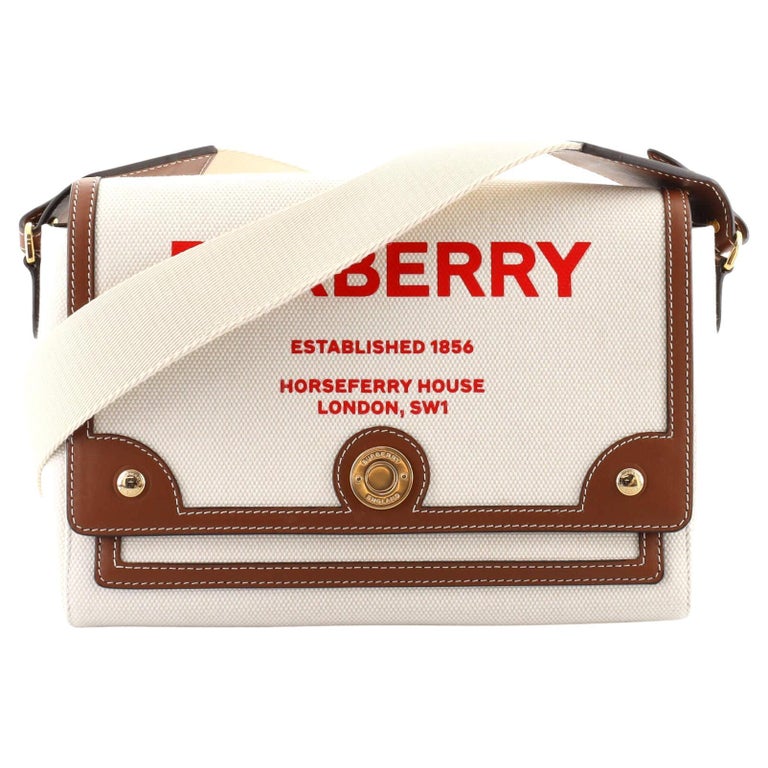 Burberry Note Medium Leather Crossbody Bag