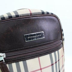 Burberry Nova Check Banana Hip Wait Bum 870629 Beige Canvas Cross Body Bag