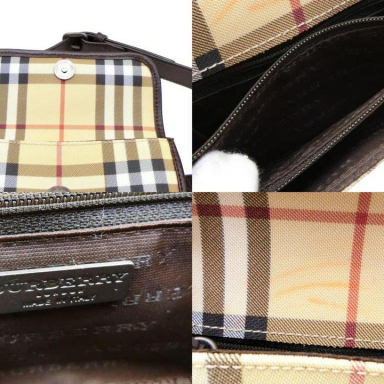 Burberry Nova Check Belt Fanny Pack Waist Pouch 232789 Beige Cross Body