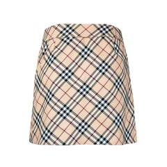 Burberry Nova Check Belted Mini Skirt size 38