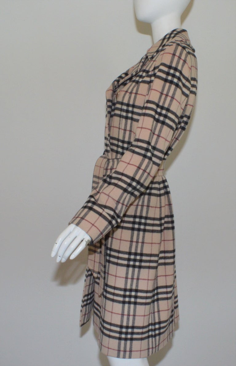 Burberry Nova Check Cashmere-Blend Belted Coat at 1stDibs | burberry  novacheck runway cashmere knit from ss19, burberry trenchcoat, burberry  nova check coat