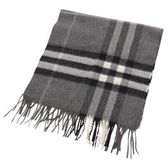 Sciarpa in cashmere Burberry Nova Check Grigio