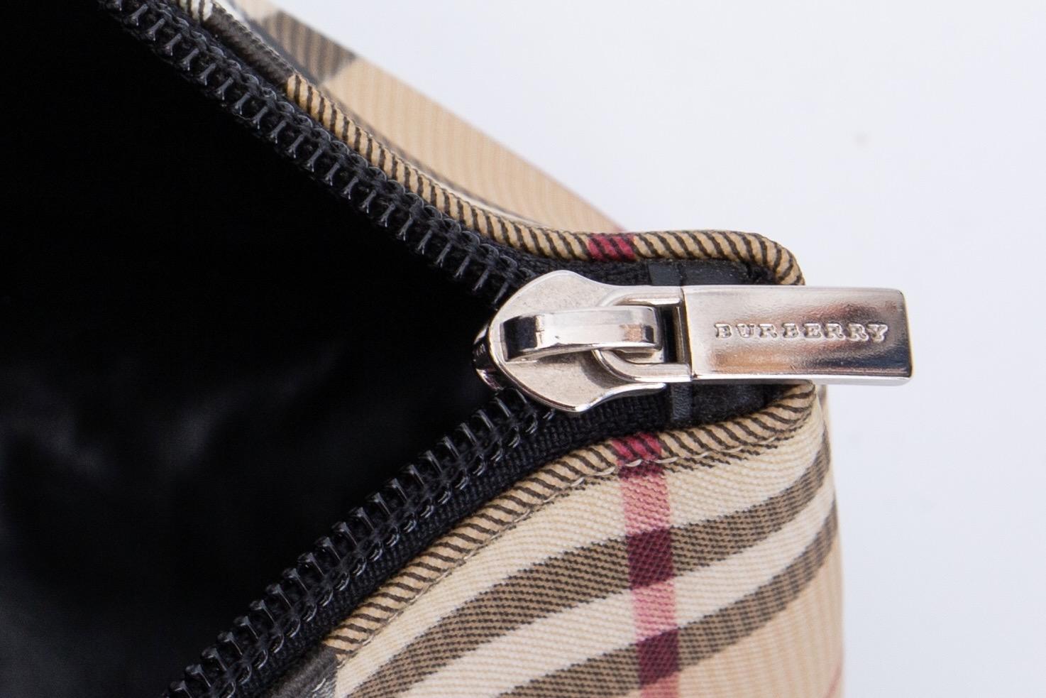 Burberry Nova Check Clutch Cosmetic Pouch Bag 3