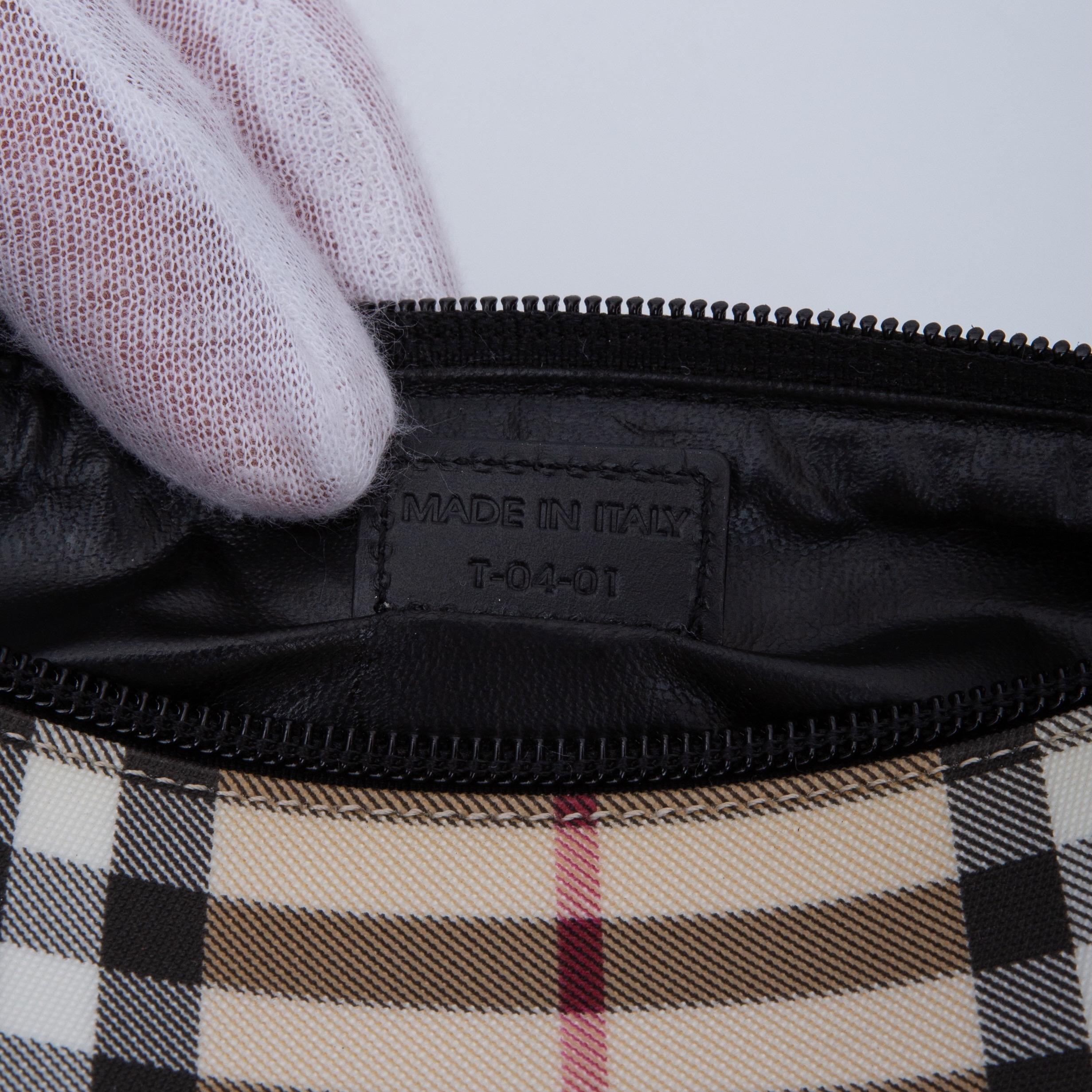 Women's or Men's Burberry Nova Check Clutch Cosmetic Pouch Bag