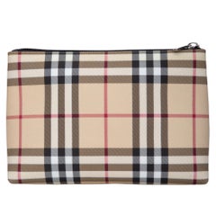 Burberry Nova Check Clutch Cosmetic Pouch Bag