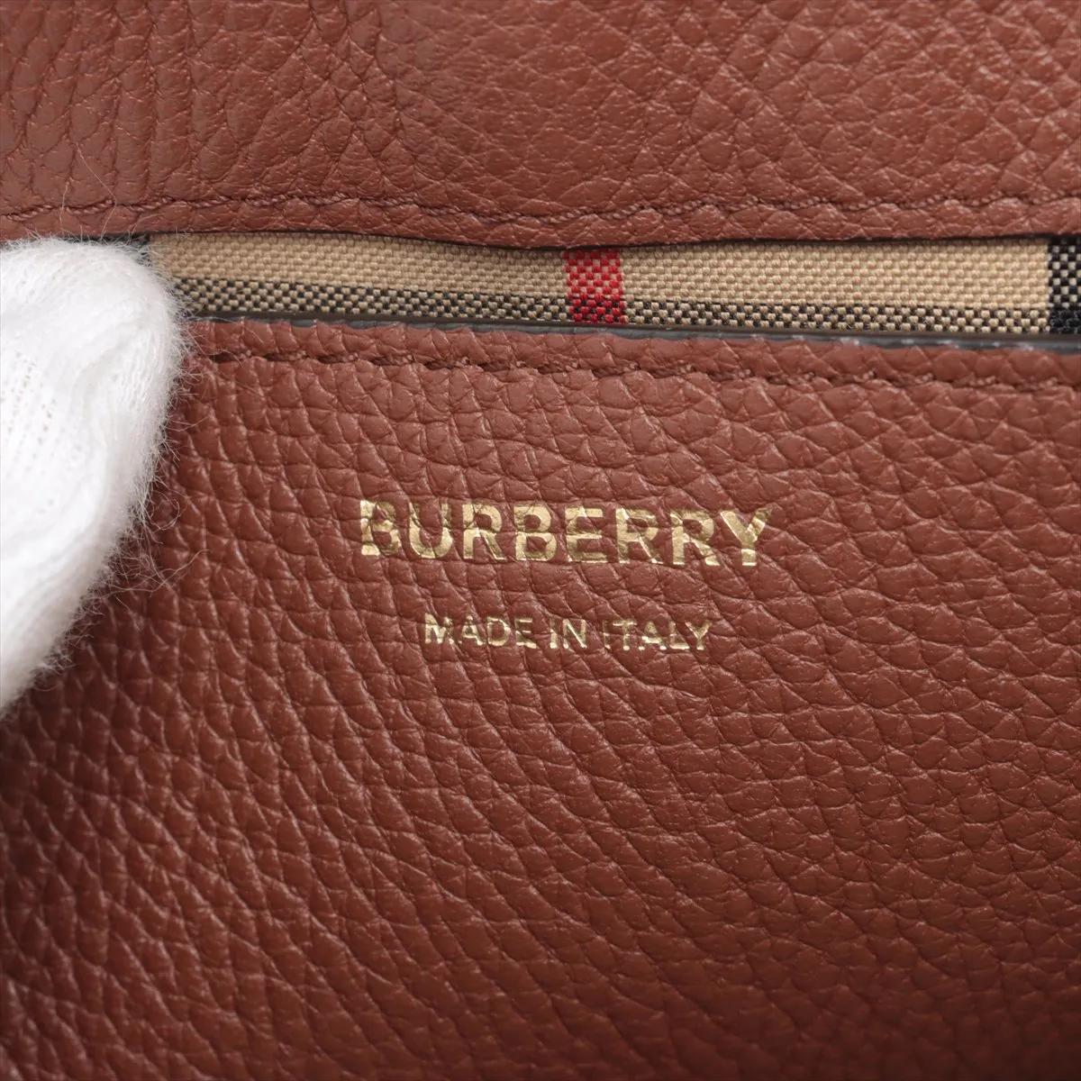 Burberry Nova Check Hampshire Shoulder Bag Brown en vente 5