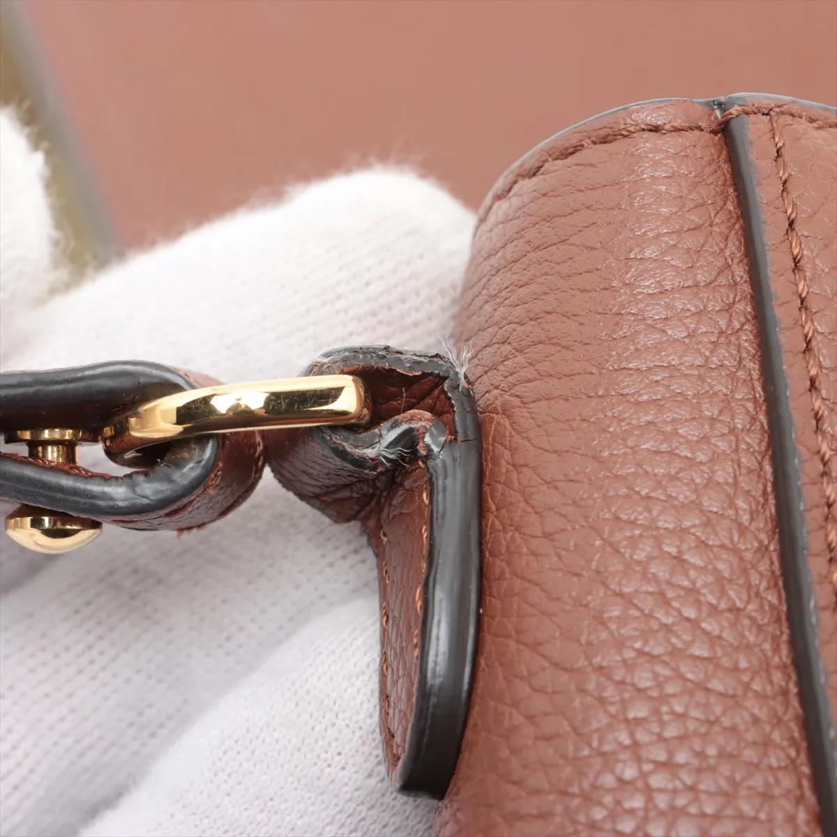 Burberry Nova Check Hampshire Shoulder Bag Brown en vente 8