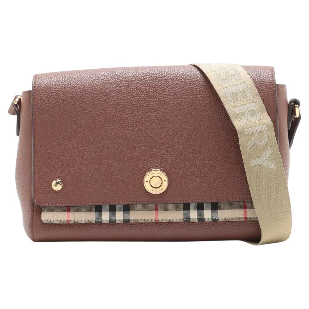 Burberry Nova Check Hampshire Shoulder Bag Brown