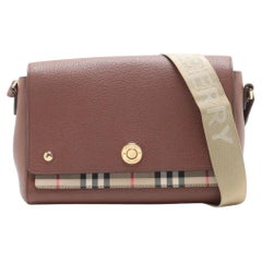 Burberry Nova Check Hampshire Shoulder Bag Brown
