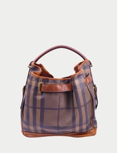 Burberry Nova Check Hobo Bag