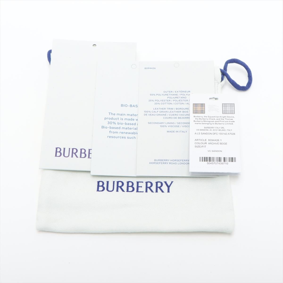 Burberry Nova Check Leather Card Case Beige×Brown 6