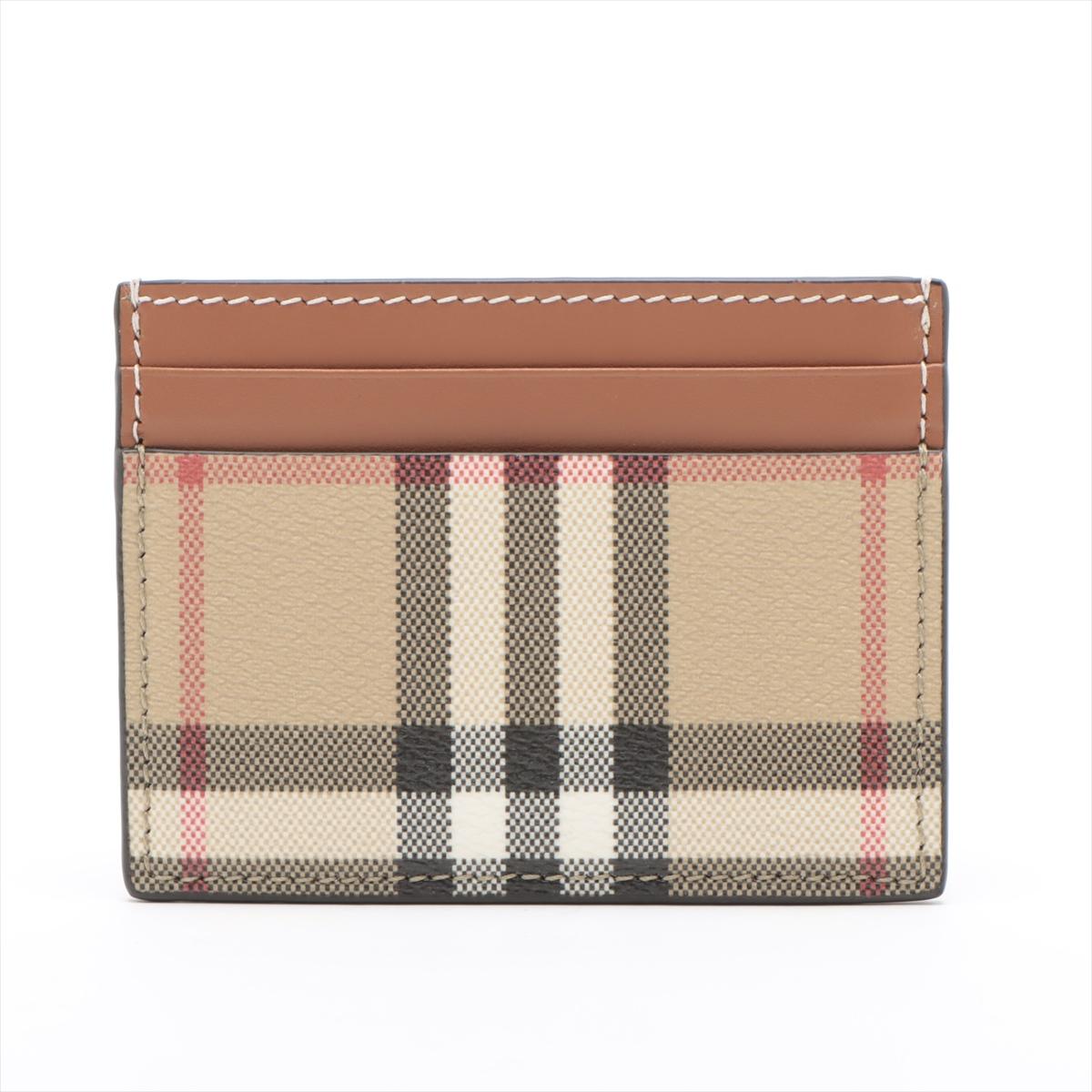 will ship about 4/1


The Burberry Nova Check Leather Card Case in Beige × Brown is a timeless and compact accessory that blends classic design with everyday functionality. Crafted from premium leather, it features the iconic Nova Check pattern,