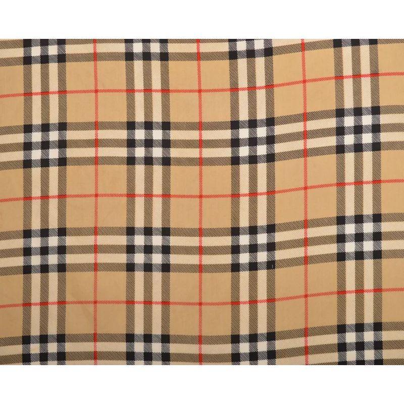 Women's Burberry Nova Check Silk Pocket Square Hankerchief For Sale