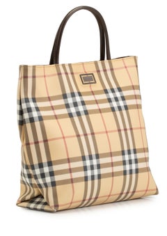 Burberry Nova Check Tote Bag With Burberry Dust Bag