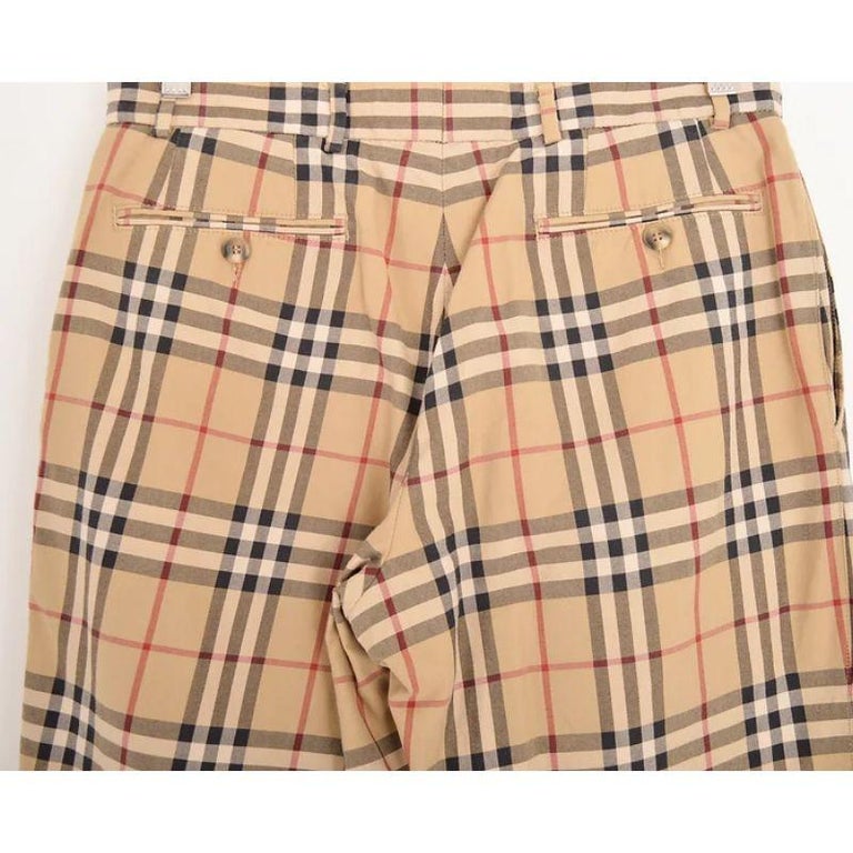 Burberry Nova Check Trousers For Sale at 1stDibs