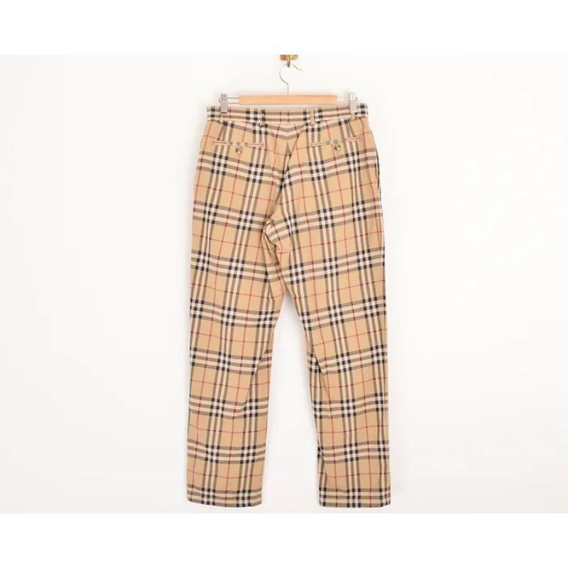Burberry Nova Check Trousers In Good Condition For Sale In Sheffield, GB