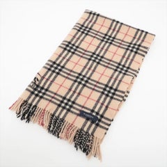 Burberry Nova Check Wool Scarf Beige