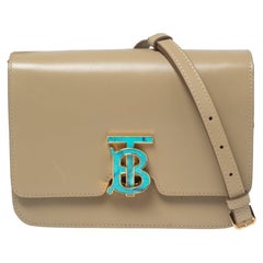 Burberry Nude Leather Small TB Shoulder Bag