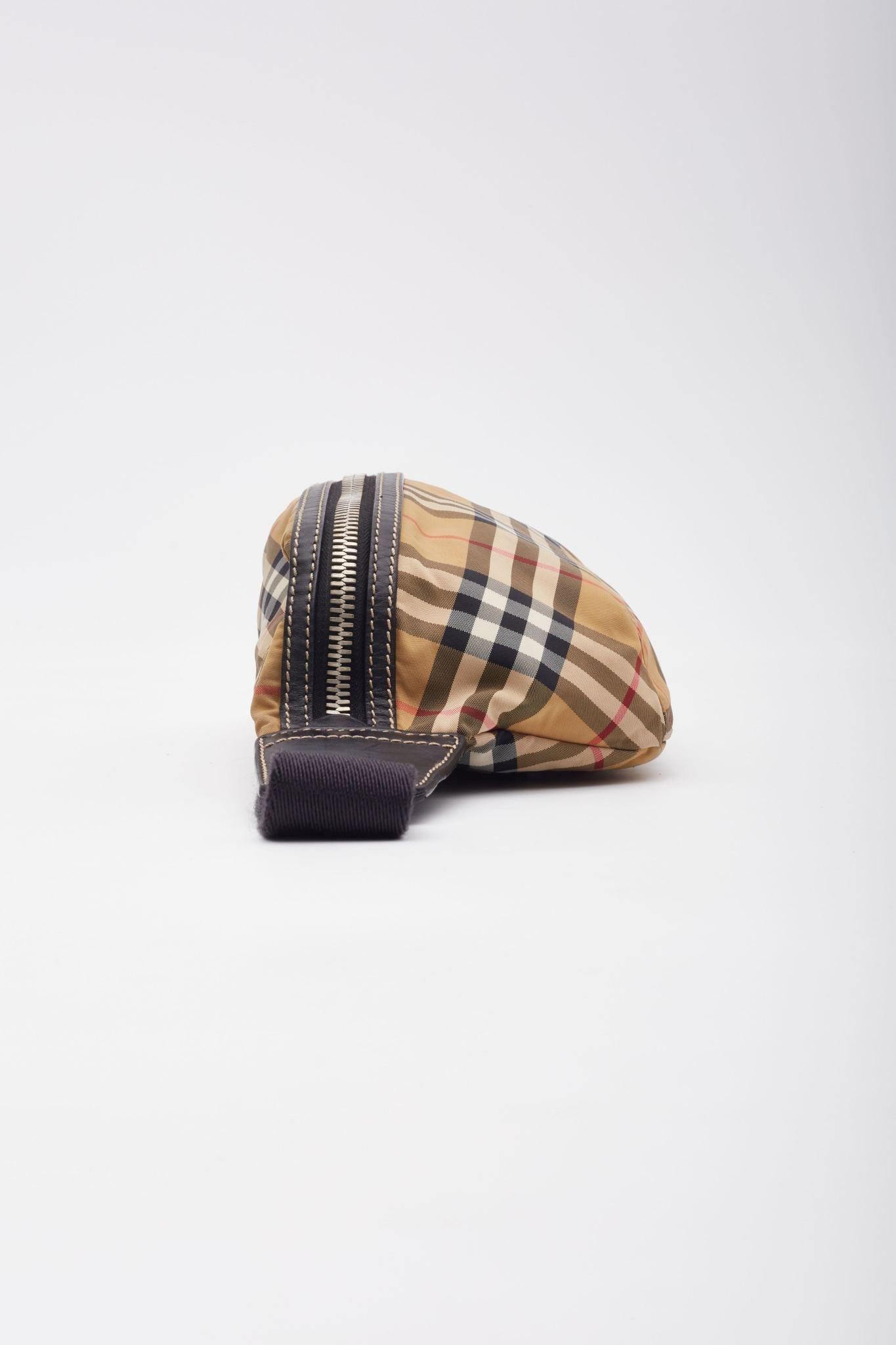 Women's Burberry Nylon Check Sonny Yellow Medium Belt Bag For Sale