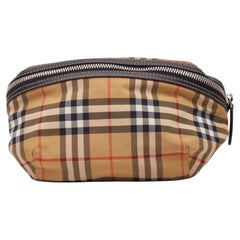 Burberry Nylon Check Sonny Yellow Medium Belt Bag