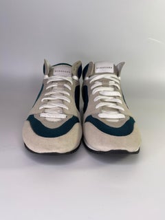 Burberry Nylon Suede Taupe Sneakers Womens (39 EU)