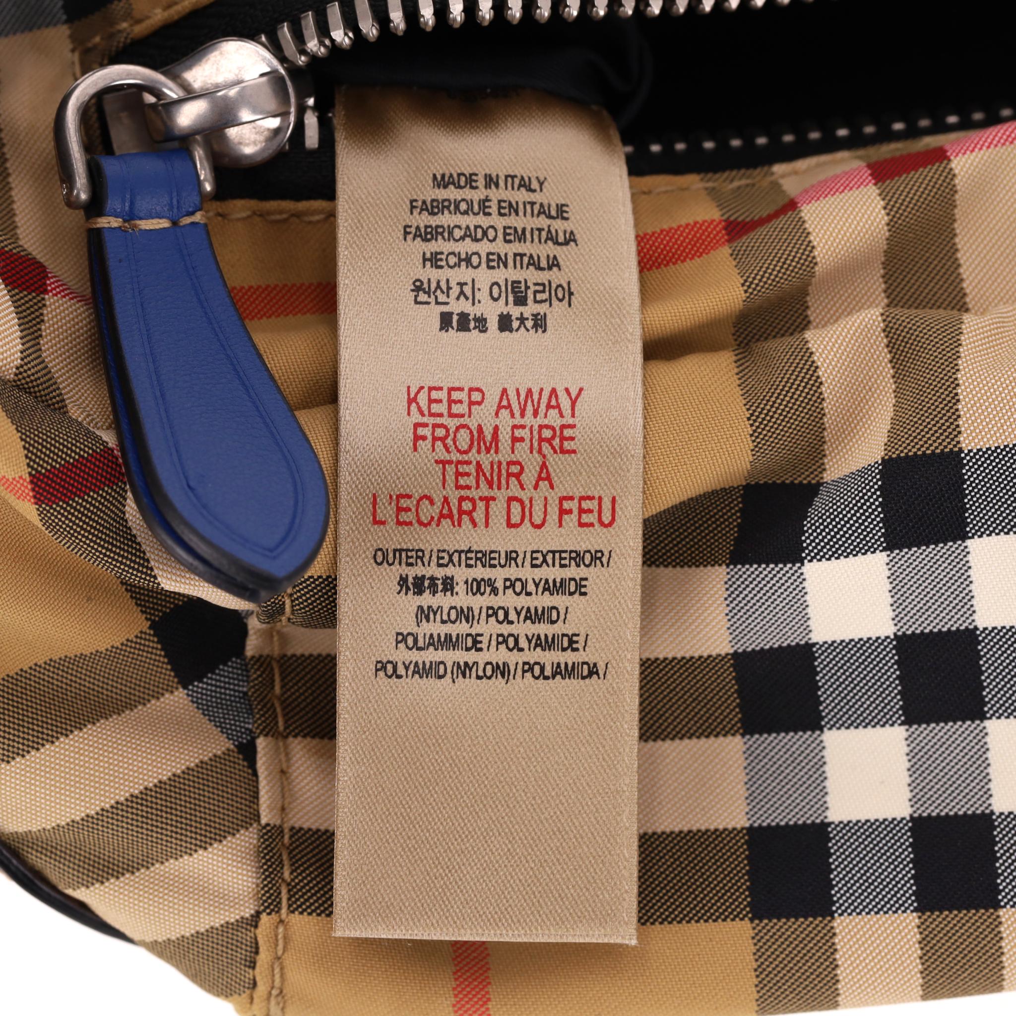 Burberry Nylon Vintage Check Belt Bag For Sale 5