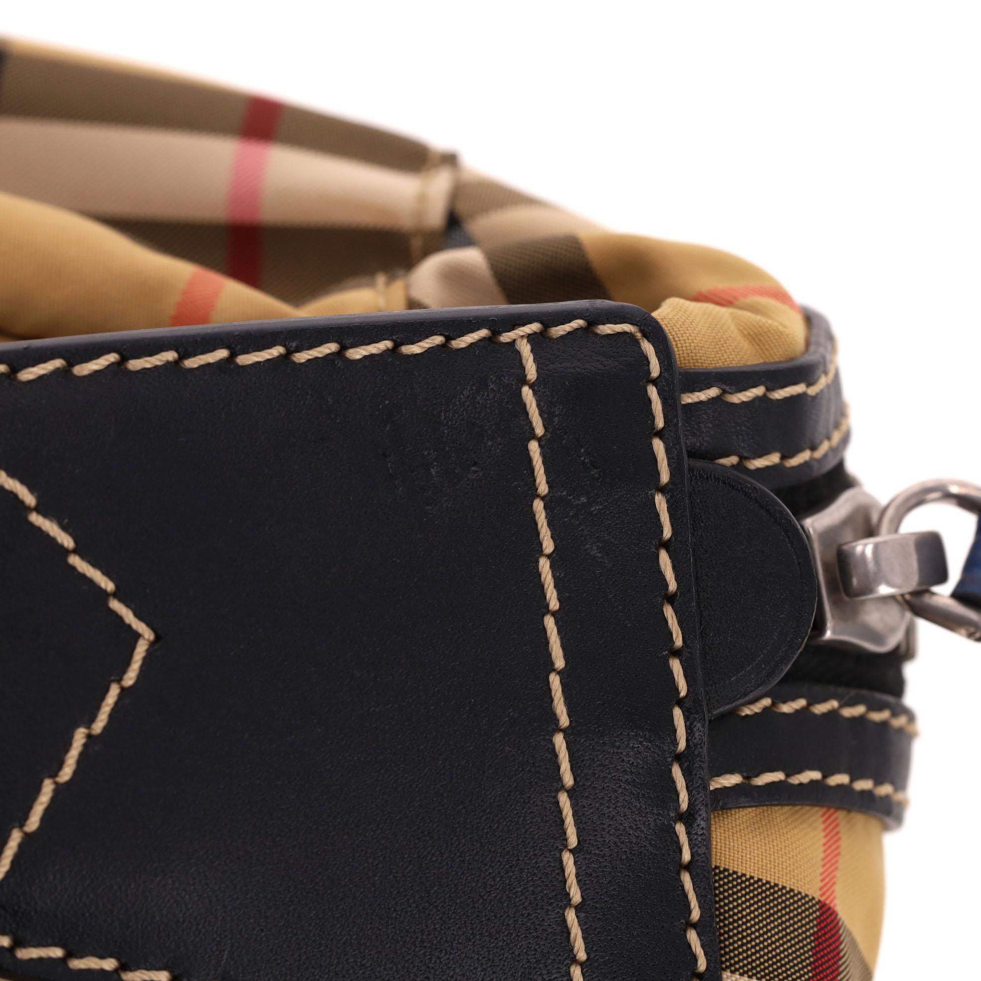 Burberry Nylon Vintage Check Belt Bag For Sale 6