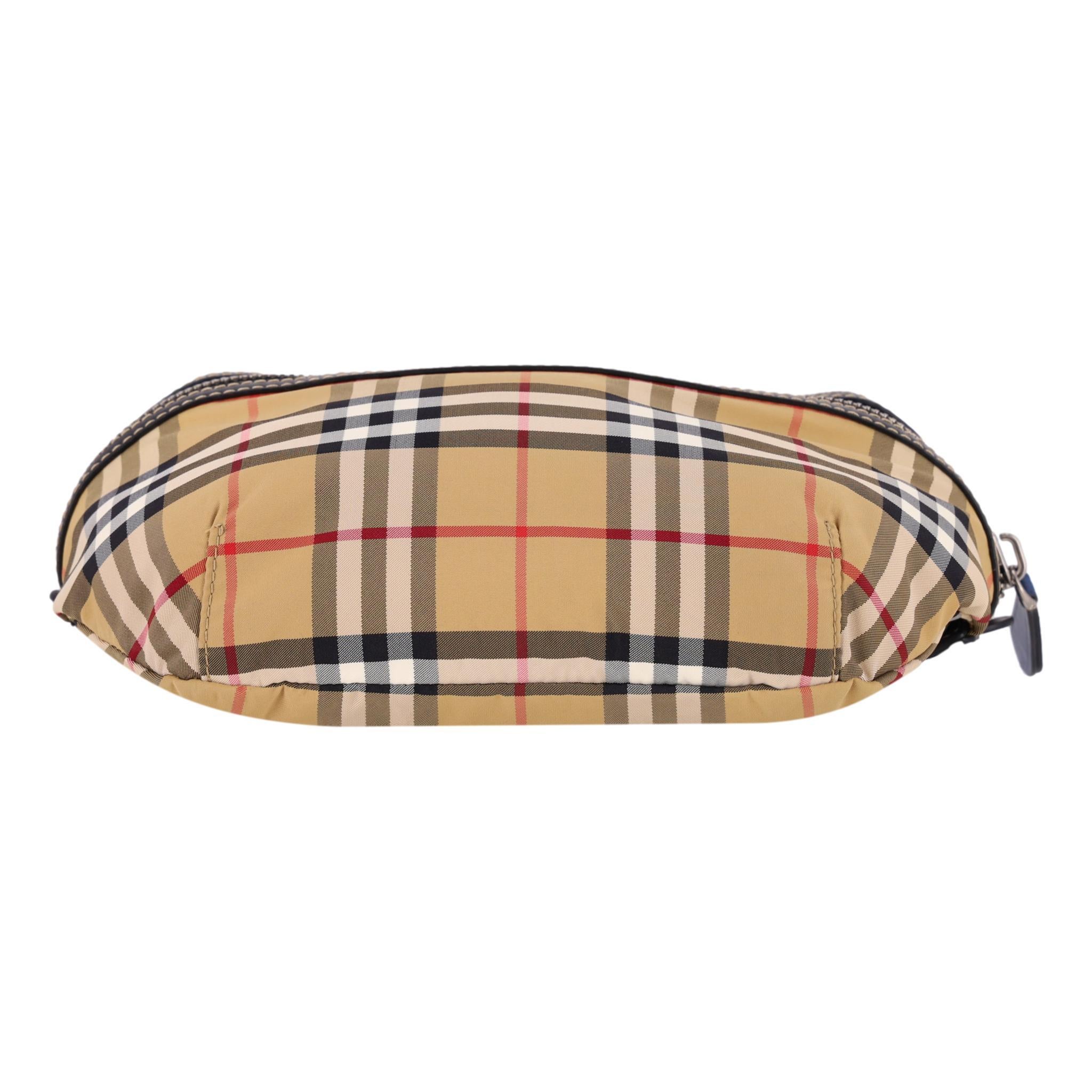 Women's Burberry Nylon Vintage Check Belt Bag For Sale