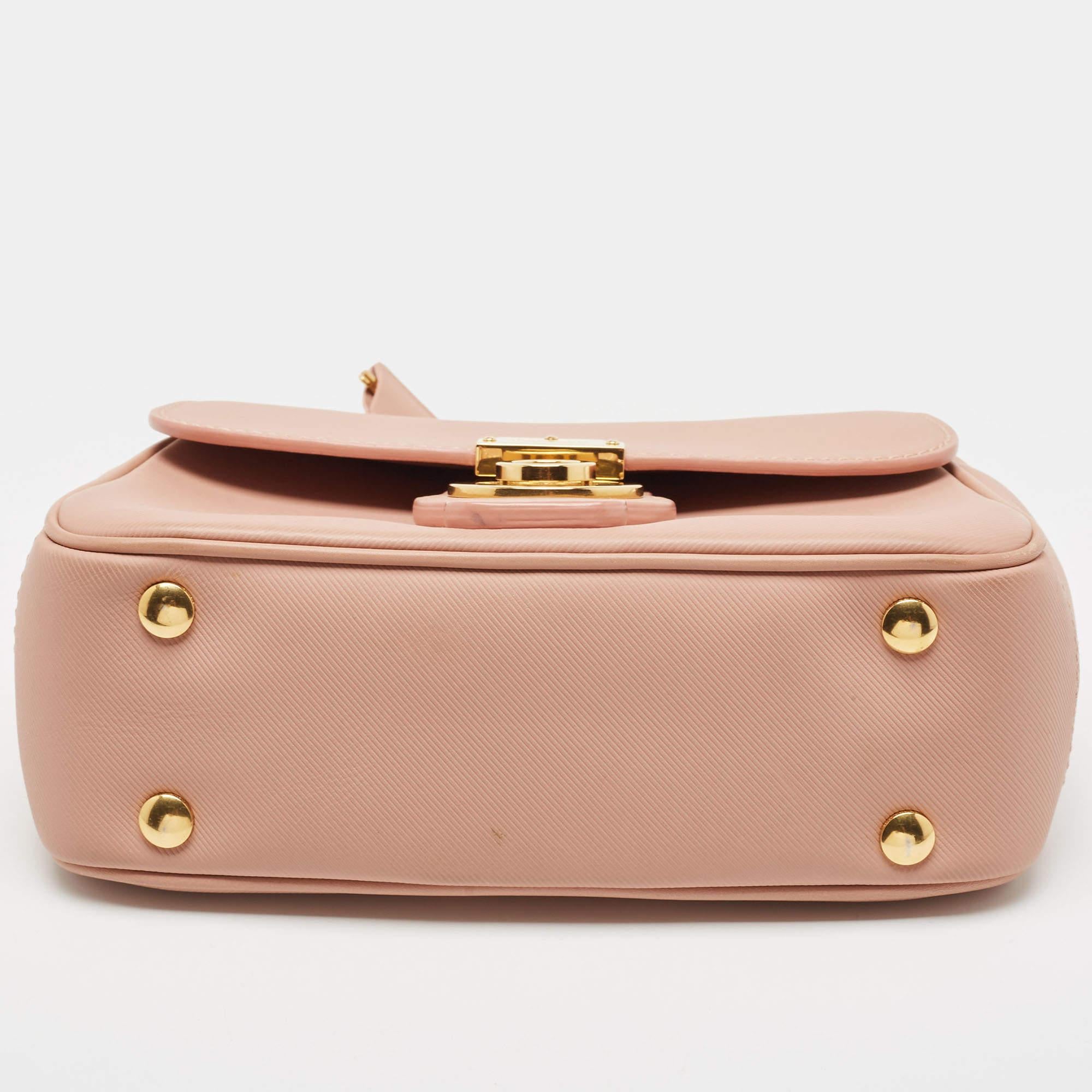 Burberry Old Rose Leather Small DK88 Top Handle Bag For Sale 1