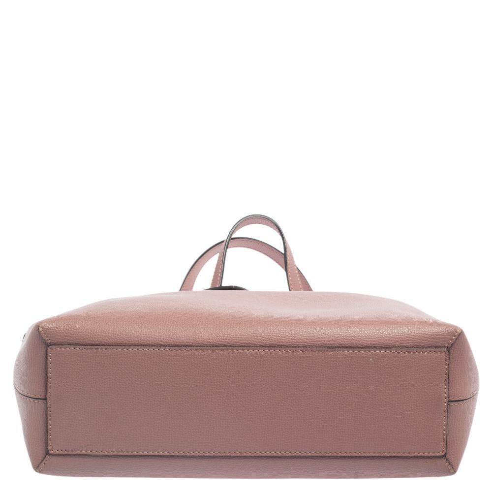 Burberry Altrosa Leder Kleine Lavenby Reversible Tote Damen