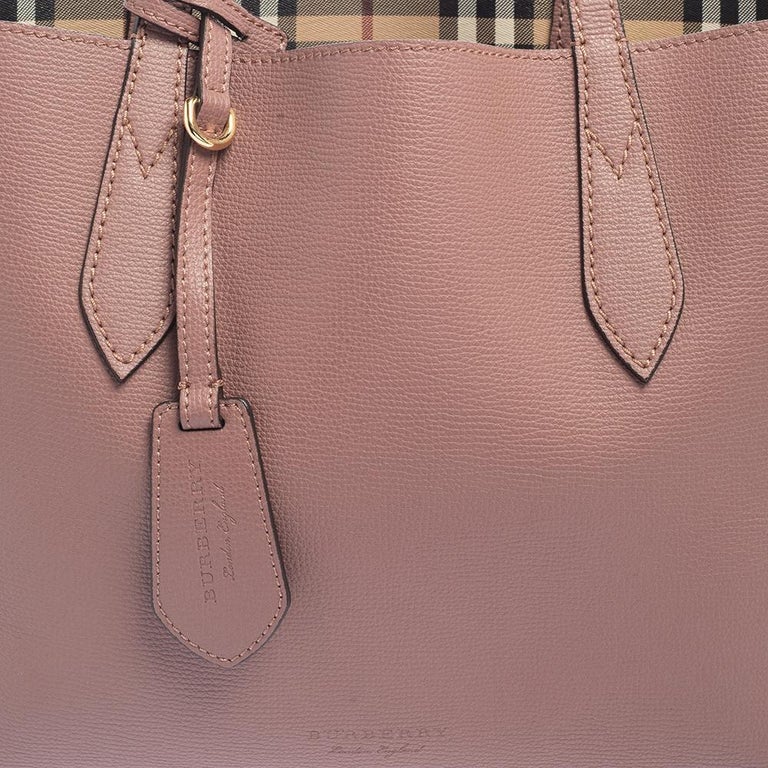 Burberry Old Rose Leather Small Lavenby Reversible Tote at 1stDibs |  burberry lavenby tote