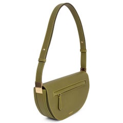 BURBERRY olive green leather OLYMPIA SMALL Shoulder Bag