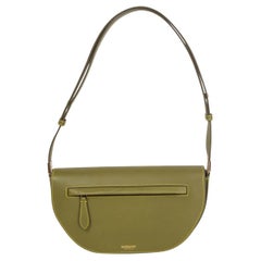 BURBERRY - Sac à bandoulière en cuir vert olive OLYMPIA SMALL