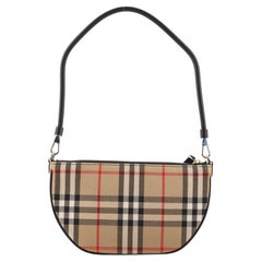 Burberry Olympia Pouch Shoulder Bag Vintage Check Canvas