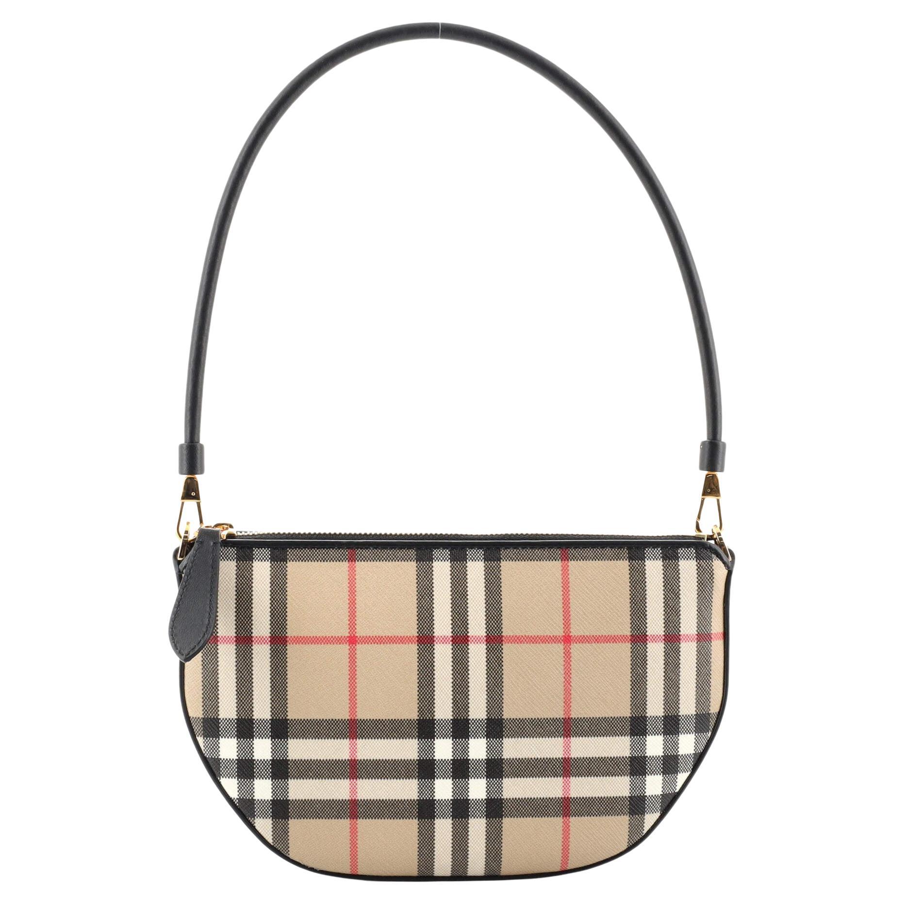 Burberry Crossbody Bag Vintage Check Canvas and Leather at 1stDibs