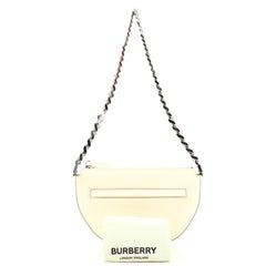 Burberry Olympia Zip Chain Shoulder Bag Leather Mini