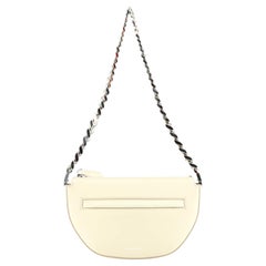 Burberry Olympia Zip Chain Shoulder Bag Leather Mini