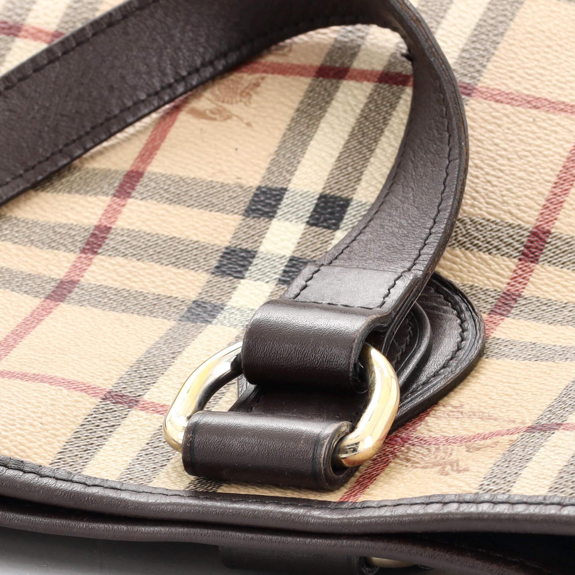 Burberry Onslow Tote Haymarket Coated Canvas Small 1
